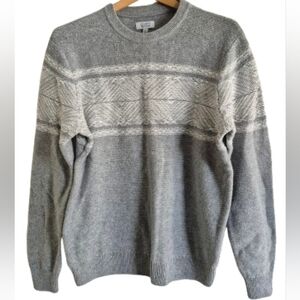 Croft And Barrow Mens Fair Isle Crew Neck Sweater
